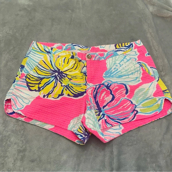 Lilly Pulitzer Adie Swept By the Tides Floral Print Short/Multicolor 21697 - Picture 4 of 10